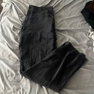 gray cargo pants